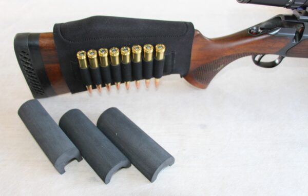 Mjoelner Kolbeforhøjersæt med patronholder - Sort - Sporting Goods > Outdoor Recreation > Hunting & Shooting > Shooting & Range Accessories Kolbejustering